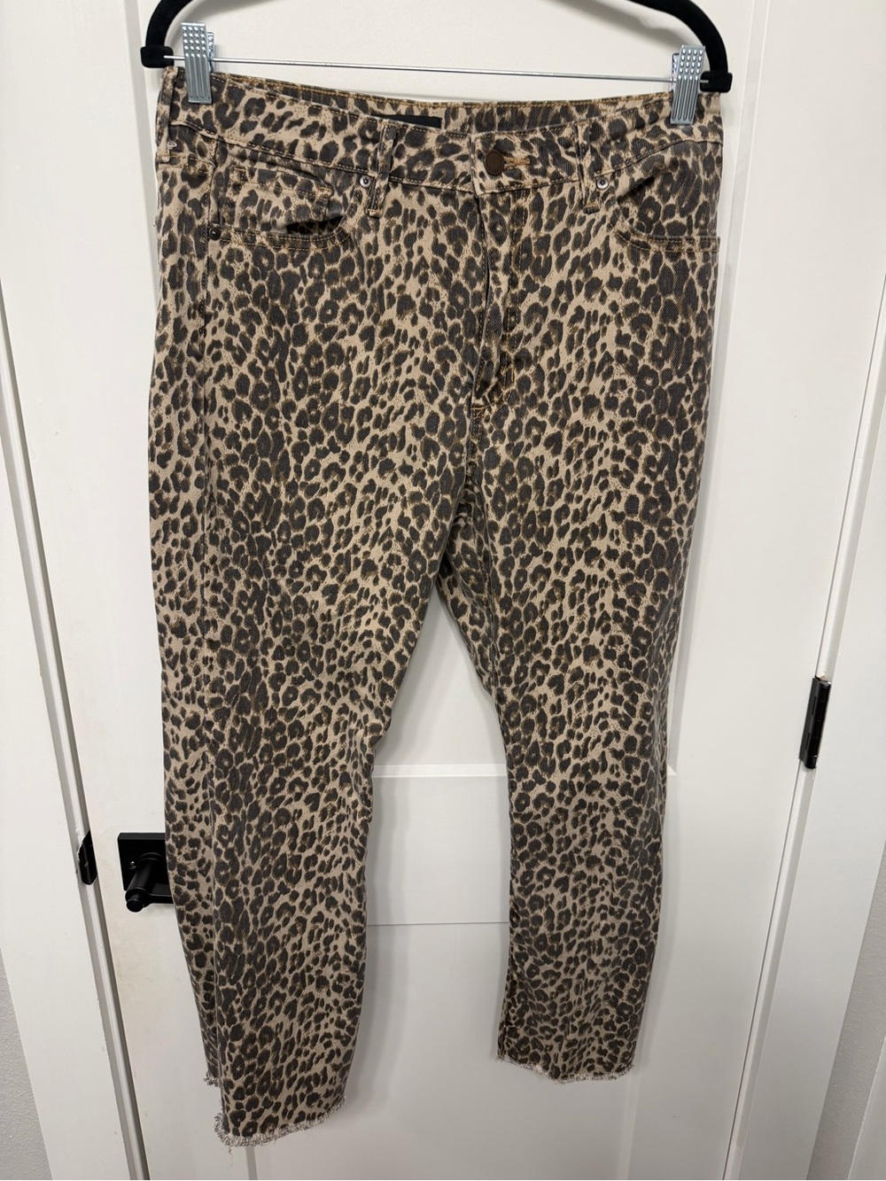 Just in Black Denim - Leopard Print Women’s Jeans